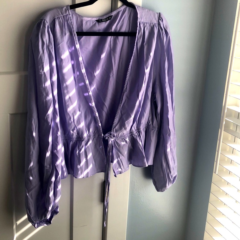 Plus size sexy low cut tie front top